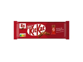 Snack KIT KAT chocolate de leite (8 x 20,7 g)