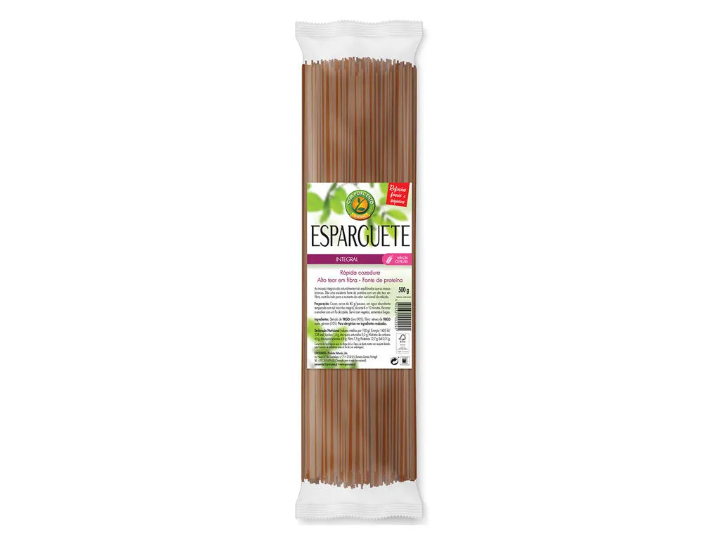 Esparguete CEM Porcento integral 500 g