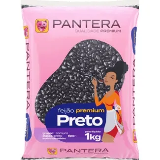 Feijão Preto embalagem 1 kg - Pantera