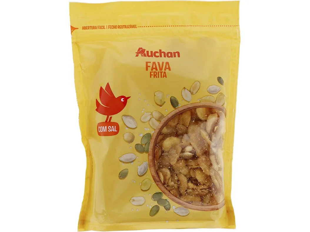 Fava frita com sal Auchan 250 g