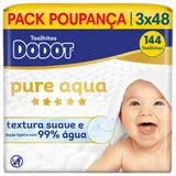 Toalhitas Bebé Aqua Pure 0% Plástico, 144 unidades