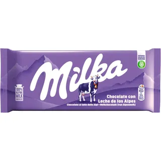 Tablete chocolate de leite, embalagem de 100g Milka
