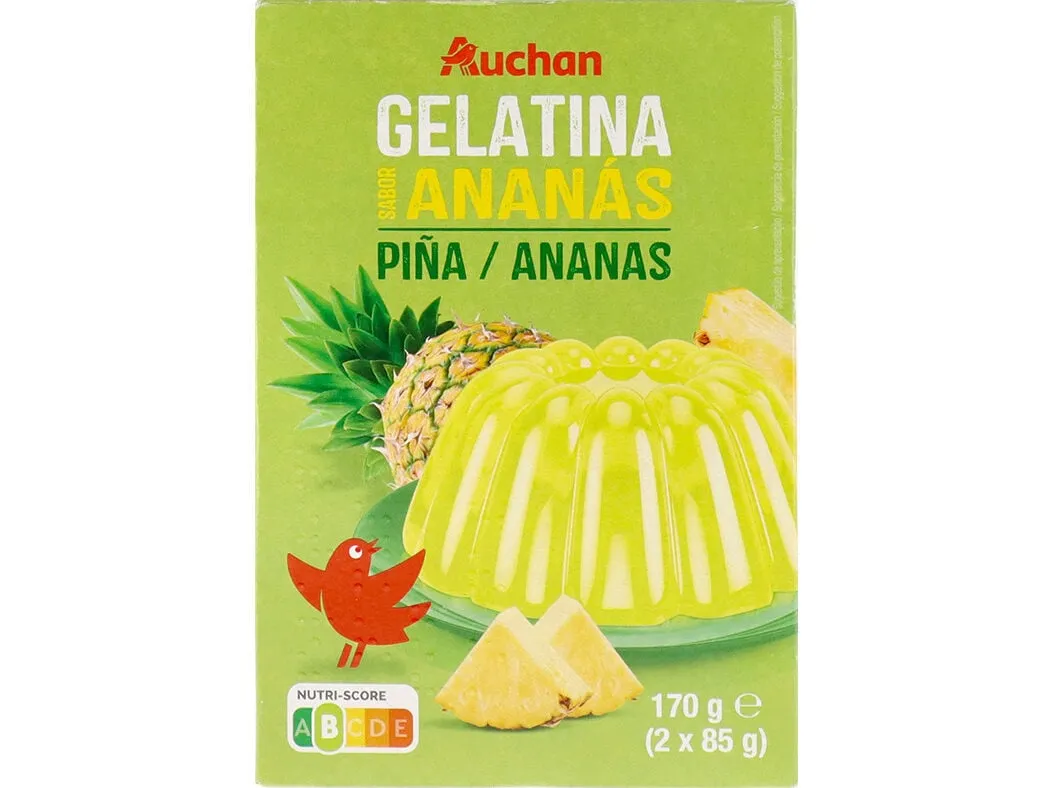 Gelatina Auchan ananás 170 g