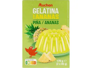 Gelatina Auchan ananás 170 g