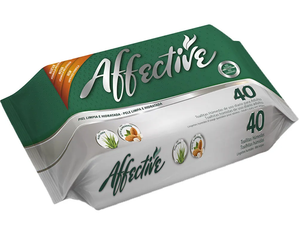 Toalhitas Affective incontinência adulto 40un
