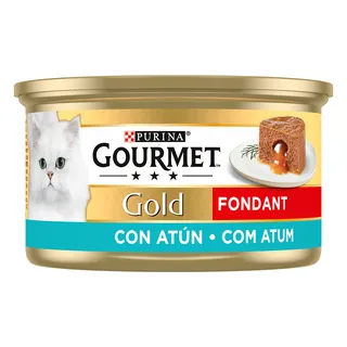 Comida Húmida para Gato Gold Fondant com Atum Purina Gourmet