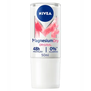 Desodorizante roll on magnesium dry, embalagem de 50 ml Nivea Men