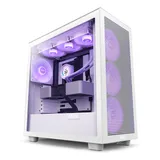 Caixa ATX NZXT H7 Flow RGB Branca Vidro Temperado