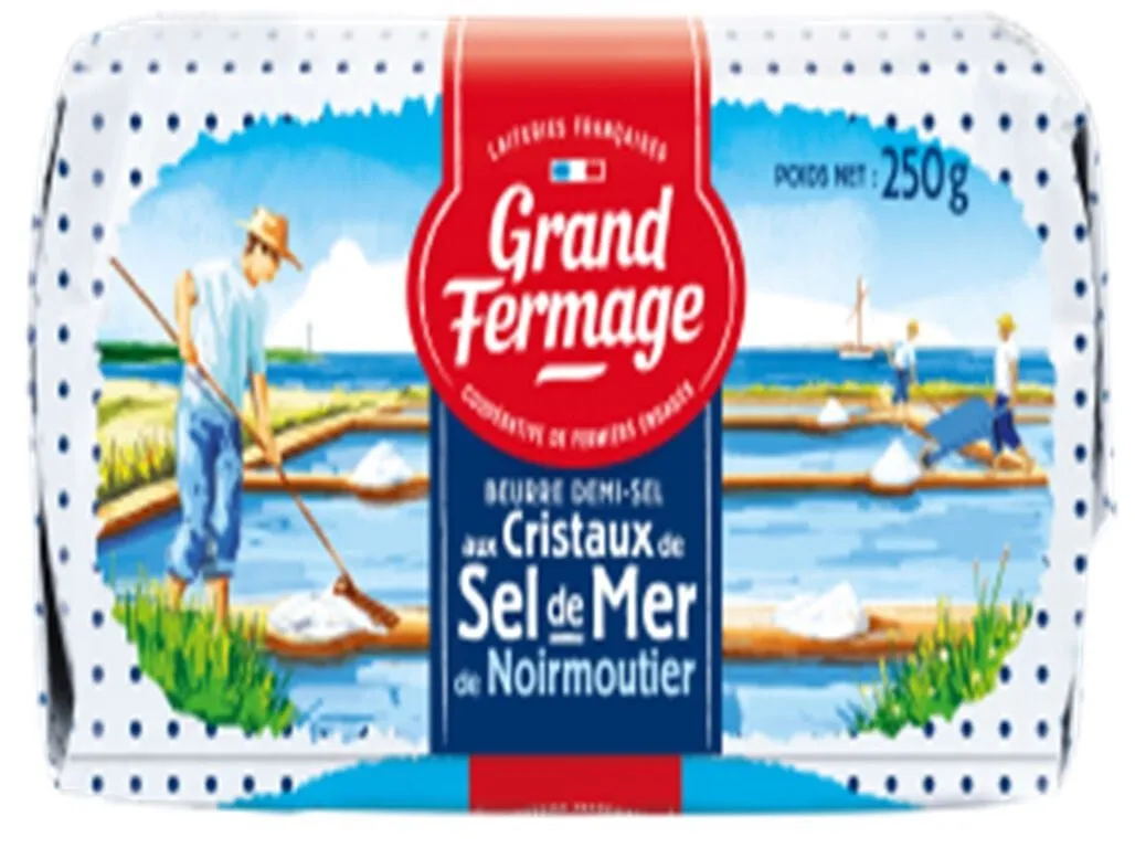Manteiga Grand Fermage sal do mar 250 g