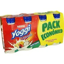 Iogurte líquido yoggi tutti frutti, 8 x 160 g