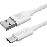 Cabo Kodak USB para USB-C 1 m branco