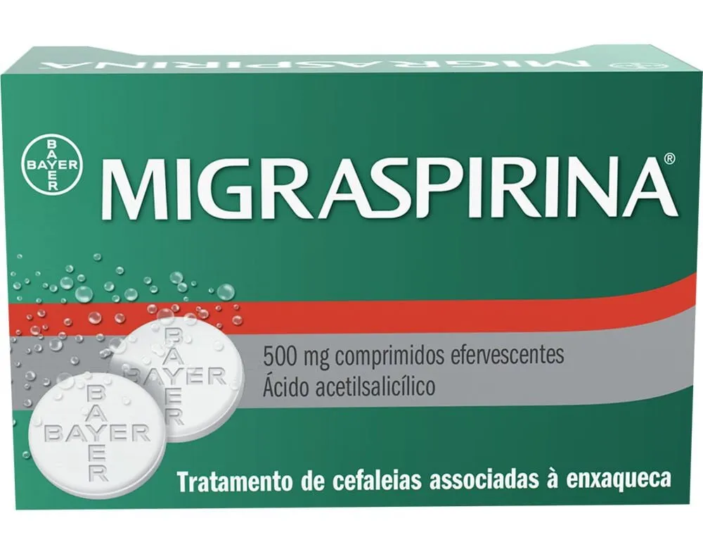 Comprimidos Migraspirina efervescentes 500 mg 12un