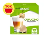 Cápsulas Bicafé café compatível dolce gusto cappuccino 16un