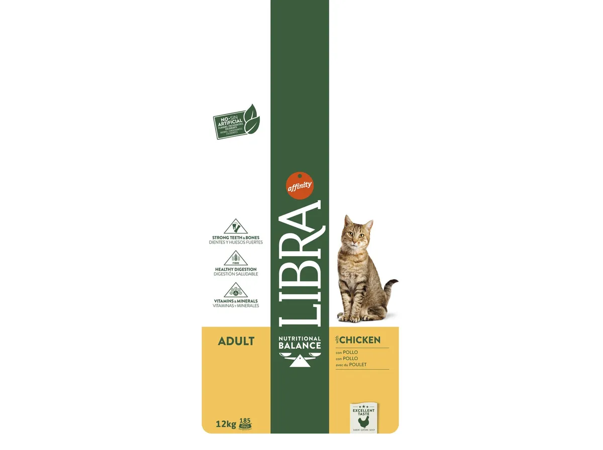 Ração gato Libra adulto frango 12 kg
