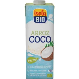 Bebida de Arroz e Coco Bio embalagem 1 L - Isola