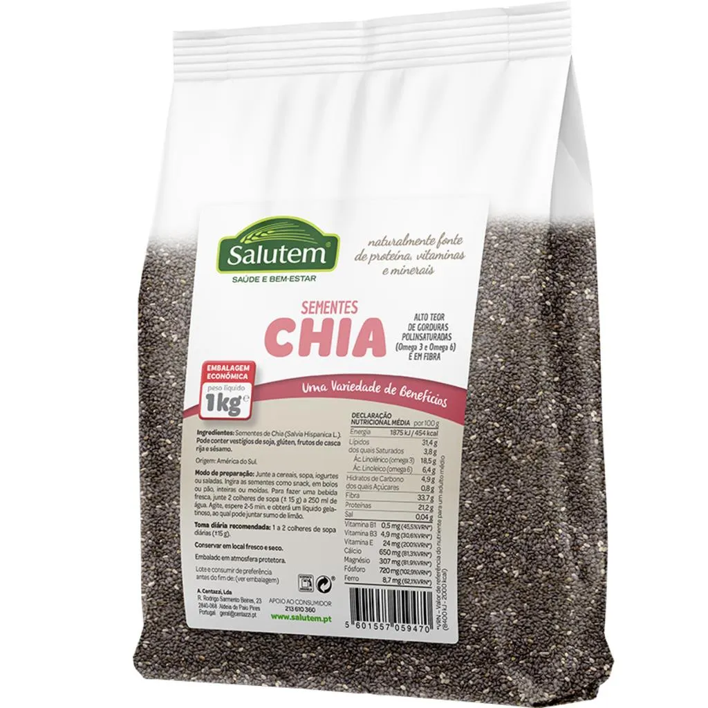 Sementes de Chia, emb. 1 kg