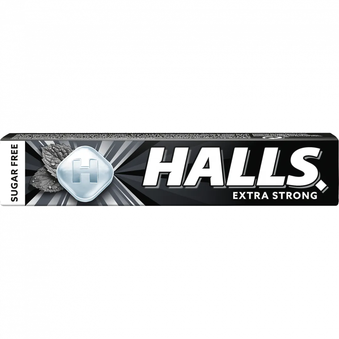 Rebuçados Halls Extra Strong sem Açúcar