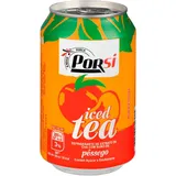 Ice tea de pêssego, lata de 330 ml