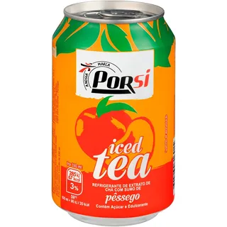 Ice tea de pêssego, lata de 330 ml PorSi