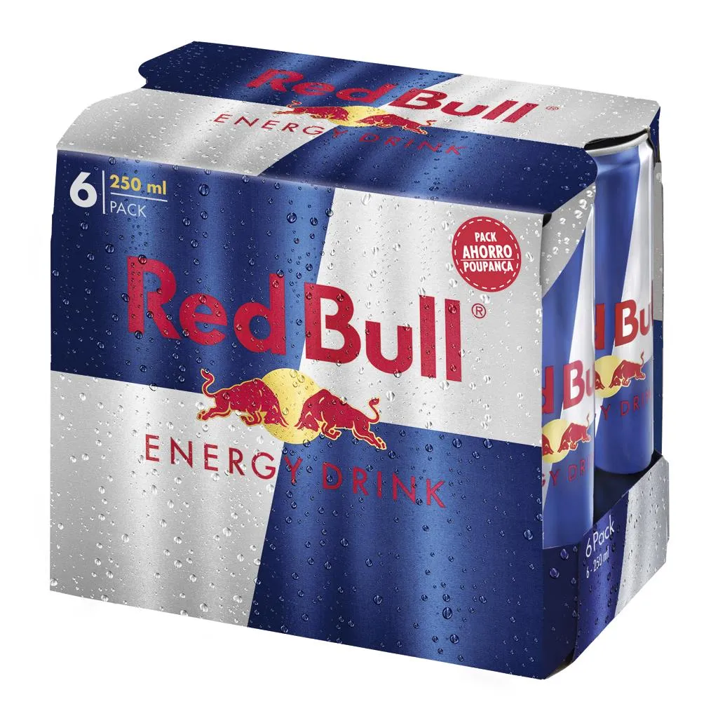 Bebida energética red bull lata 6x0.25ml