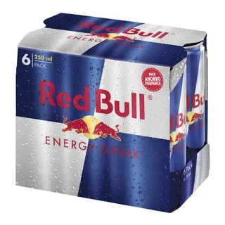 Bebida energética red bull lata 6x0.25ml