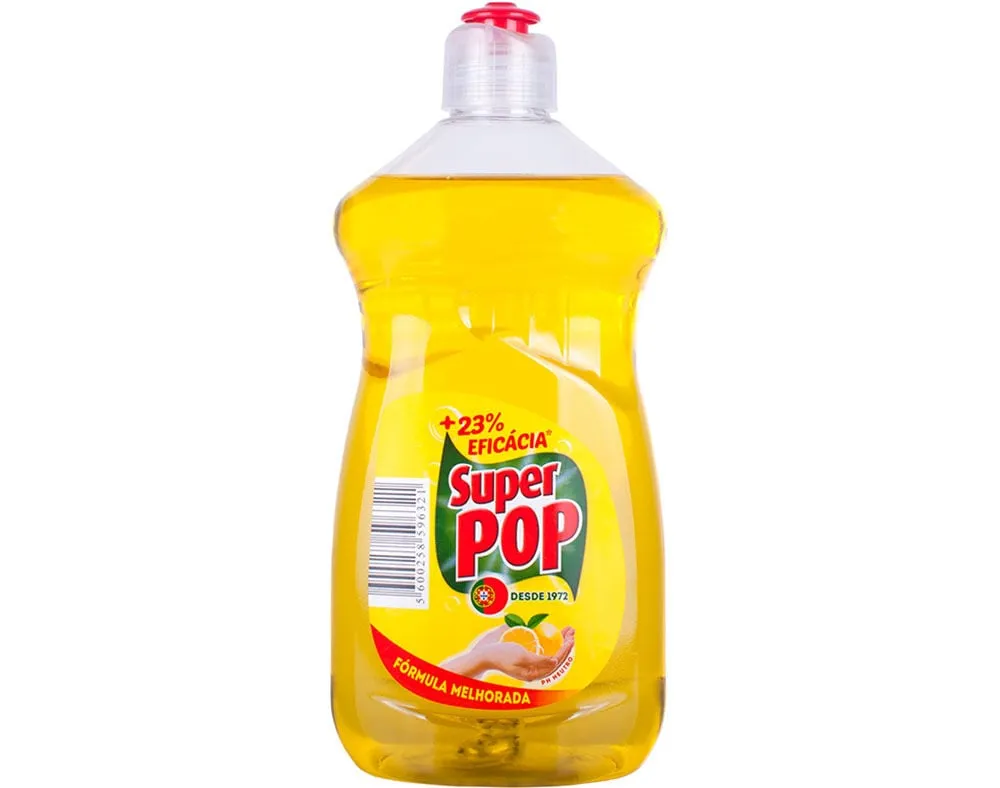 Detergente de loiça regular limao Super POP 500 ml