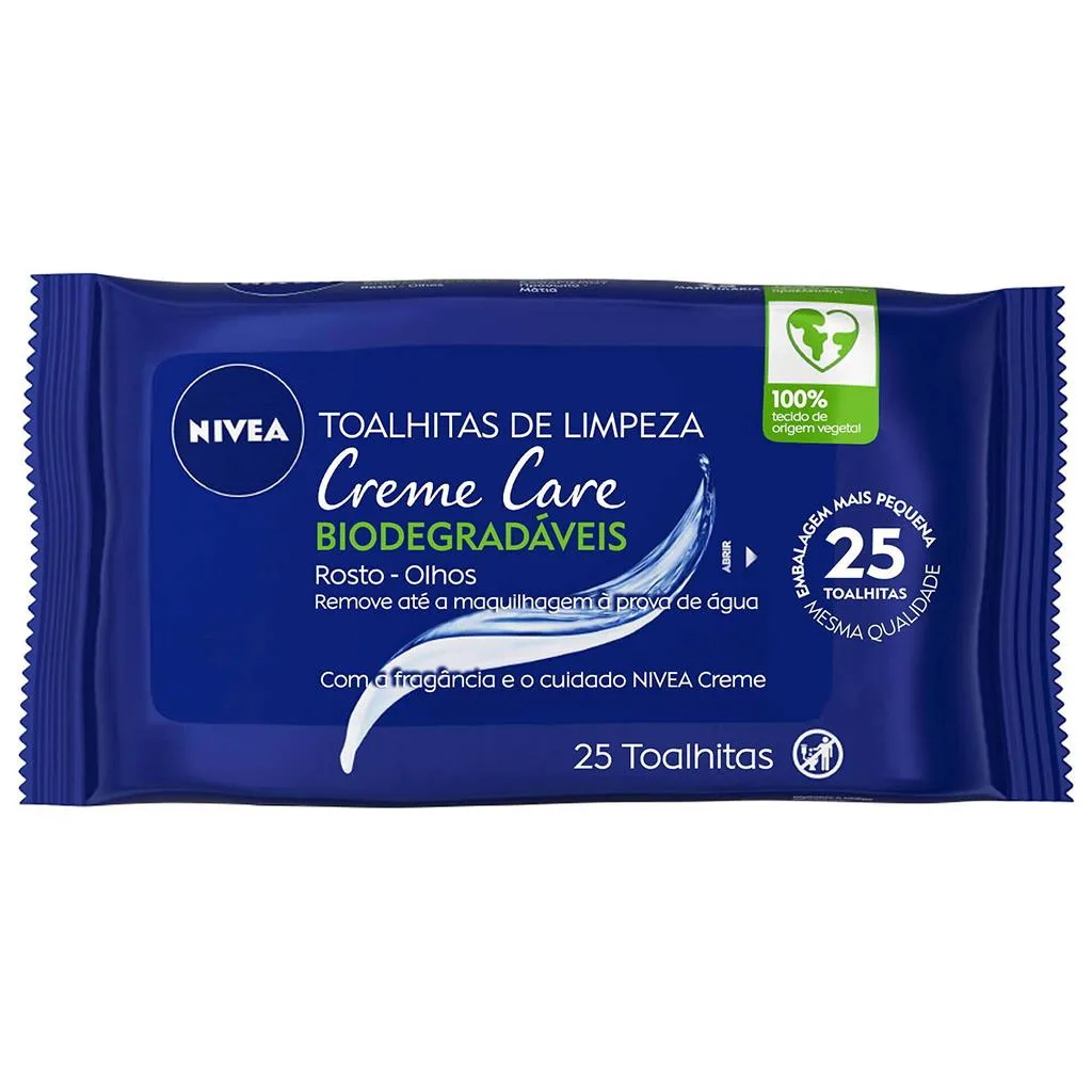 Toalhitas de Limpeza Care Biodegradáveis, emb. 25 un
