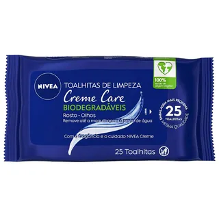 Toalhitas de Limpeza Care Biodegradáveis, emb. 25 un Nivea