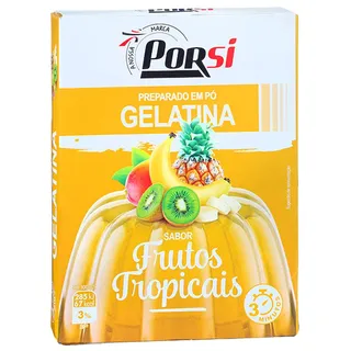 Gelatina Frutos Tropicais 2 X 85G PorSi