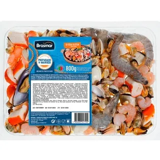 Preparado Arroz de Marisco sem Glúten embalagem 800 g - Brasmar