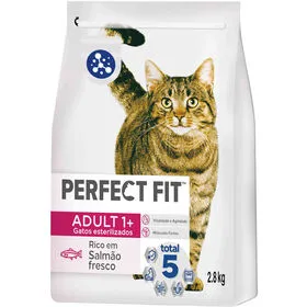 Ração para Gato Adulto Esterilizado Salmão Perfect Fit