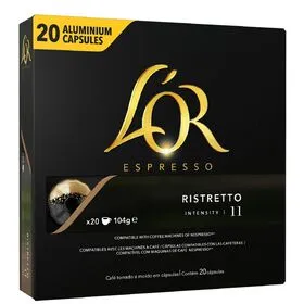 Cápsulas de Café Espresso Ristretto Int 11 LOr