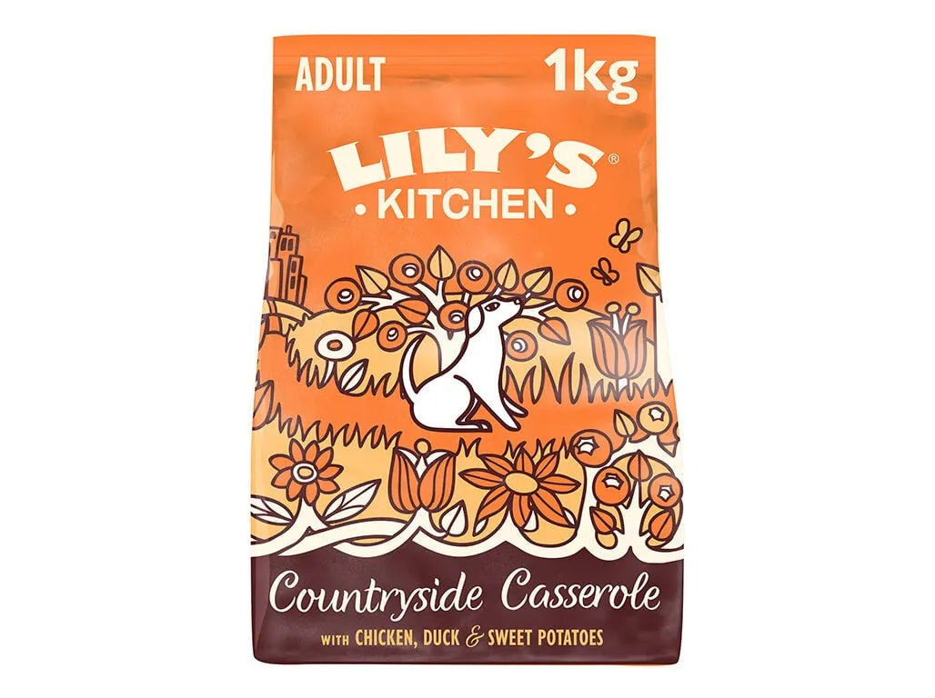 Ração para cão Lily's Kitchen frango e pato 1 kg