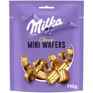 Bolachas Choco Mini Wafers Milka