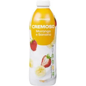 Iogurte Líquido Cremoso Morango e Banana Continente