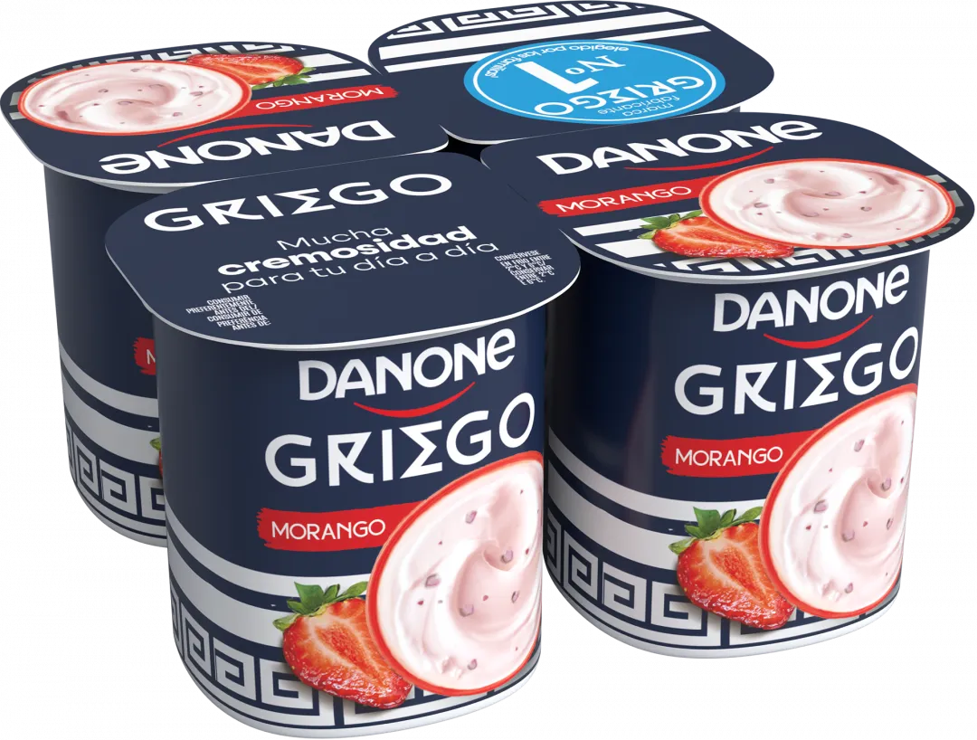 Iogurte Grego Morango Pack 4