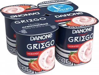 Iogurte Grego Morango Pack 4 Danone