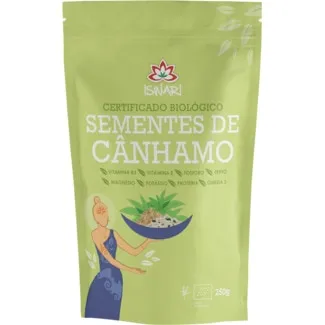 Sementes de Cânhamo Descascadas Biológicas embalagem 250 g - Iswari