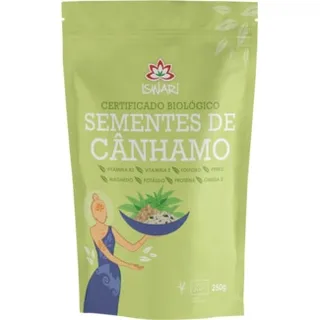 Sementes de Cânhamo Descascadas Biológicas embalagem 250 g - Iswari