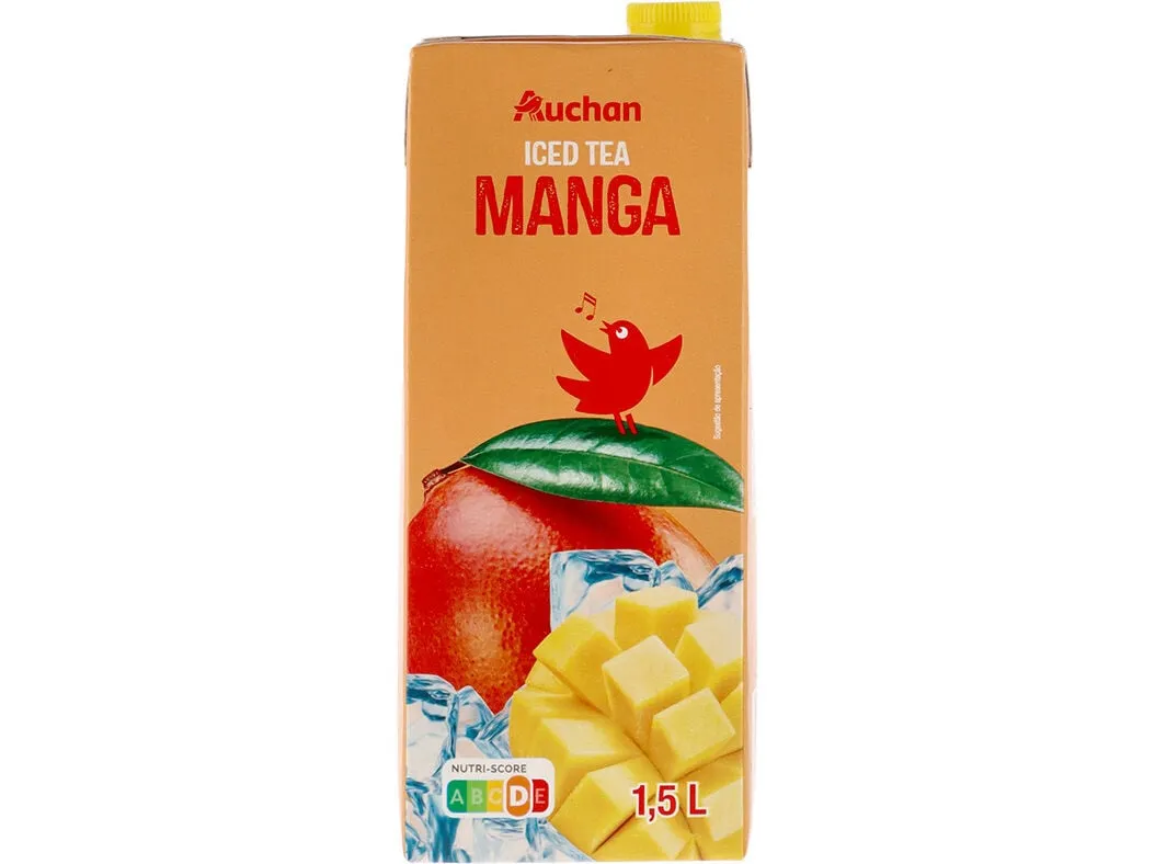 Iced tea Auchan manga brick 1,5 L