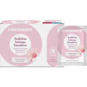 Toalhitas Íntimas Sensitive Saquetas Continente