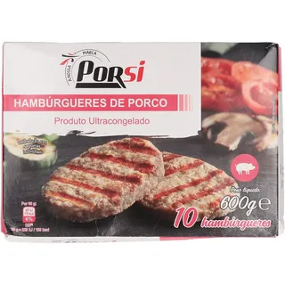 Hambúrguer Porco 600g PorSi