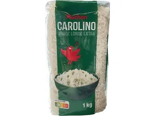 Arroz carolino Auchan extra longo 1 kg