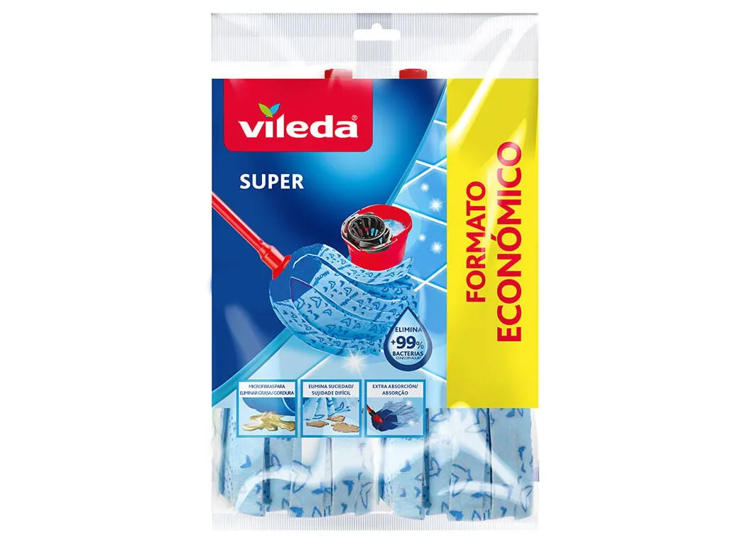 Recarga esfregona super Vileda pack 2 unidades