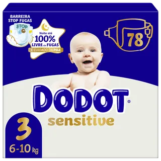 Fraldas Sensitive T3 6-10kg Dodot