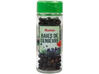 Bagas de zimbro Auchan em frasco 28 g