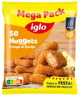 Nuggets de Frango e Queijo Capitão Iglo