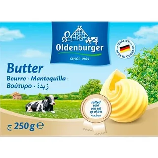 Manteiga com Sal embalagem 250 g - Oldenburger