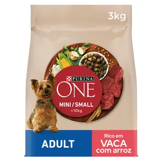 Comida Seca para Cão Mini Adulto com Vaca Purina One