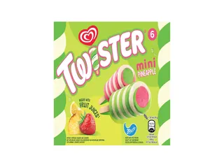 Gelado OLÁ twister mini ananás 6 x 50 ml